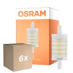 Mehrfachpackung 6x Osram LED R7s 78mm Klar 9.5W 1055lm - 827 Extra Warmweiß | Dimmbar - Ersatz Für 75W