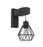 Eglo Wandleuchte Townshend 5 Holz Schwarz | Geeignet für E27